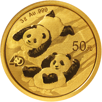 Goldmünze Panda 3 Gramm